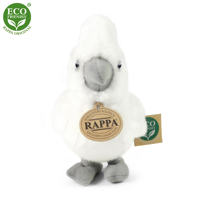 Plyšový papagáj kakadu 17 cm ECO-FRIENDLY