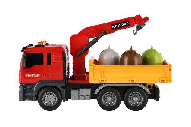 Camioncino servizi urbani plastica 27cm a frizione a batteria con luce con suono