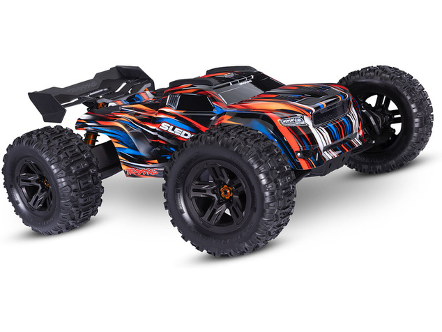 Traxxas Sledge 1:8 RTR červený s belted pneu