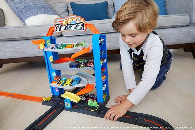 Hot Wheels City prenosná garáž