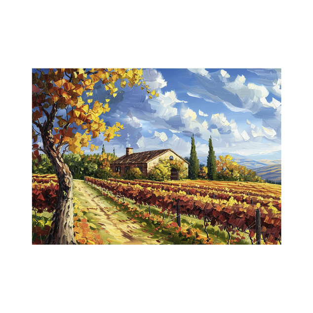 Puzzle Maľovaná vinica 500 dielikov