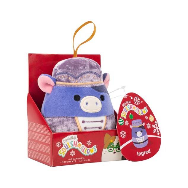 Squishmallows Vianočná ozdoba Krava luskáčik Ingred