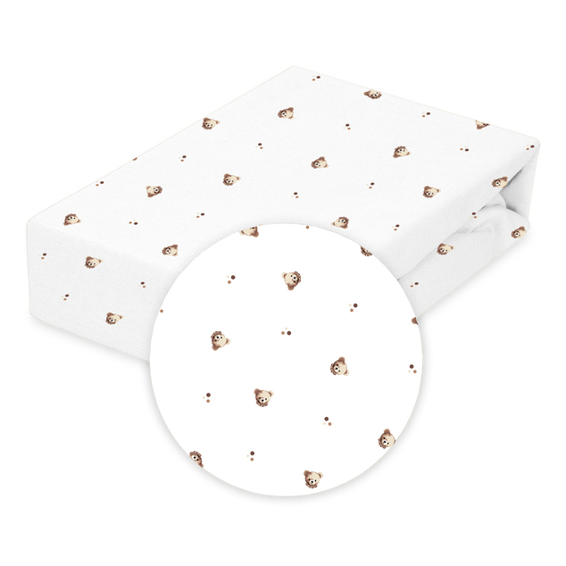 BABYMATEX Plachta napínacia Jersey 60x120cm Medvedík