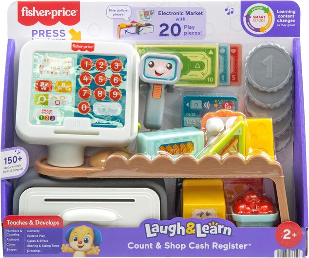 Mattel Fisher Price Hovoriaca pokladňa CZ/SK/ENG/HU/PL