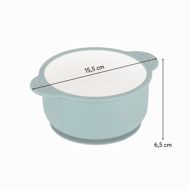 PETITE&amp;MARS Bol ceramic cu înveliș de silicon Desert Sand