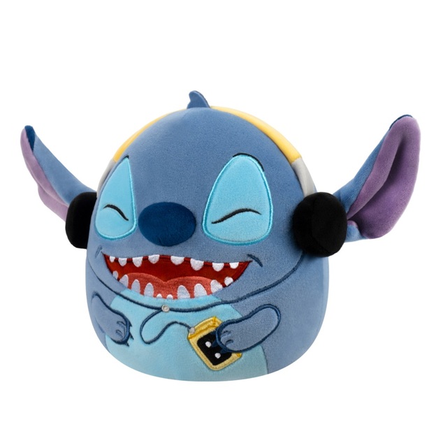 Squishmallows Disney Stitch mit Kopfhörern, 25 cm