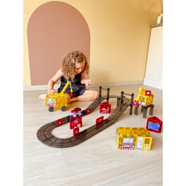 Cleverclixx – Ensemble de construction magnétique Construction Builder Pack Intense - 48 pcs