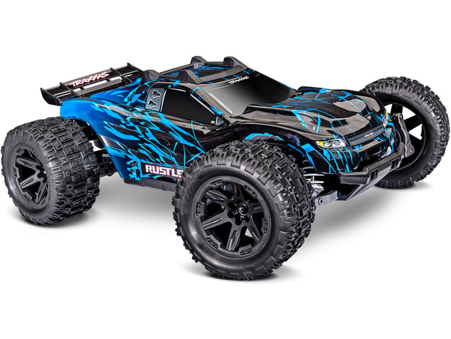 Traxxas Rustler 4x4 1:10 VX3 RTR albastru
