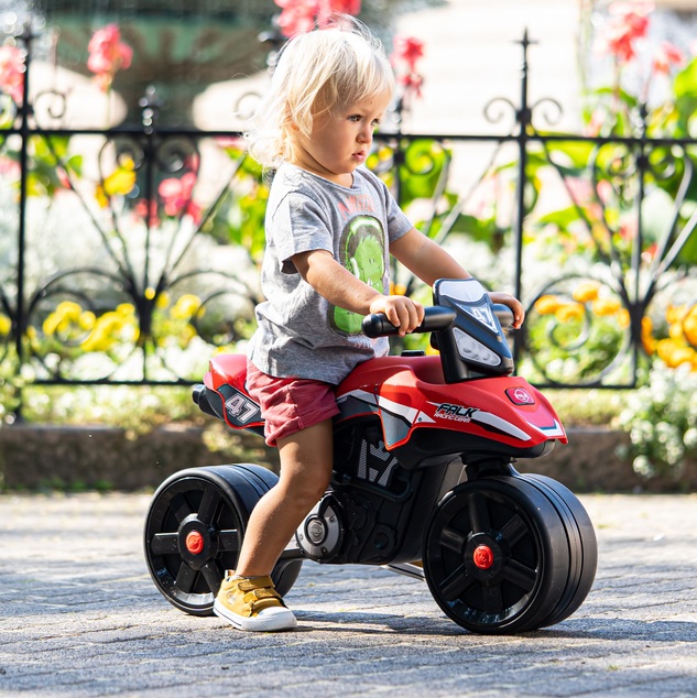 Falk Racing Team Ride-on Moto – Červená