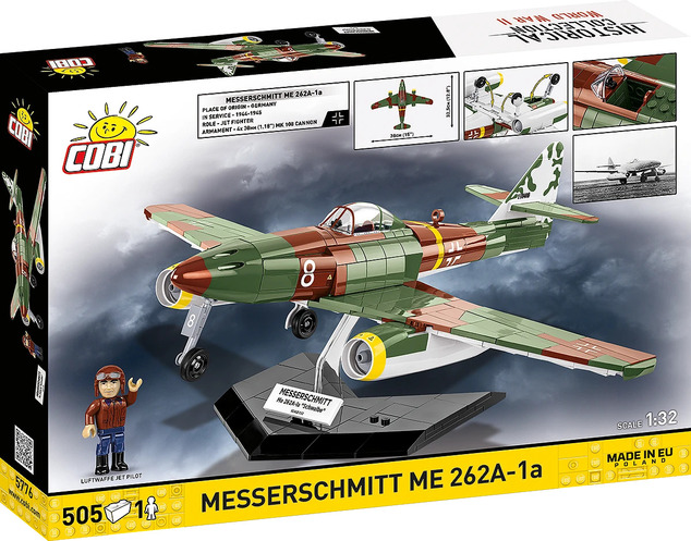 Cobi 5776 II WW Messerschmitt Me 262A-1a "Schwalbe", 1:32, 505 p, 1 f