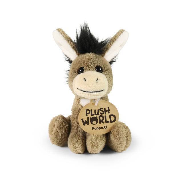 Portachiavi in peluche / ciondolo asino 9 cm ECO-FRIENDLY PLUSH WORLD