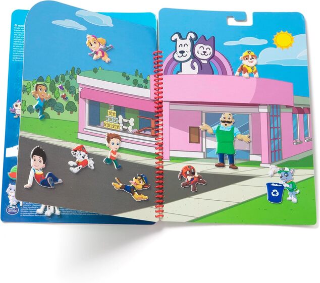 Melissa &amp; Doug - Paw Patrol - Kniha s puffy samolepkami - Zátoka Dobrodružstvo