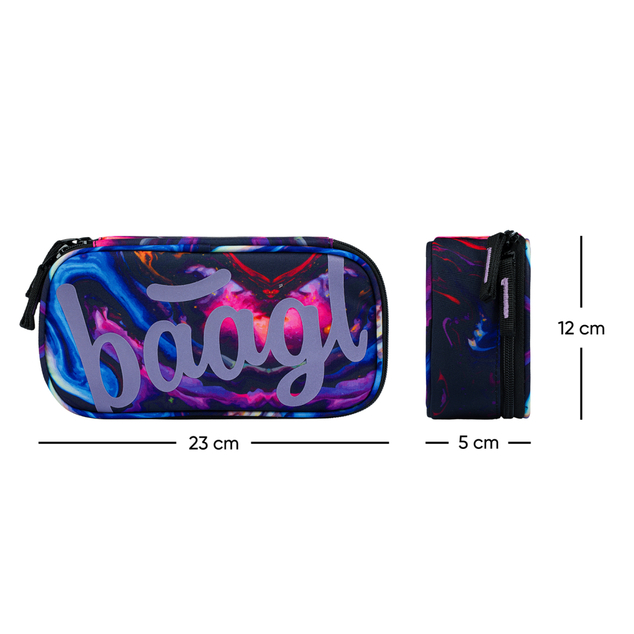 BAAGL SADA 3 Core Marble: Rucksack, Waschbeutel, Tasche