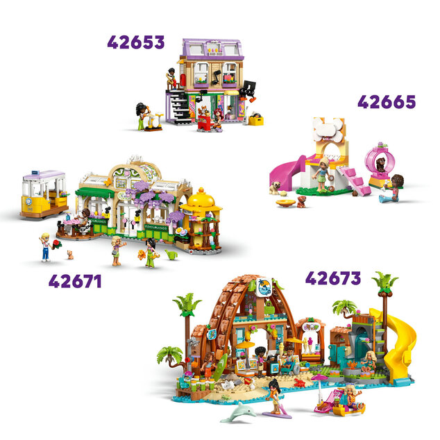LEGO® Friends 42666 Macska születésnapi buli és lombház