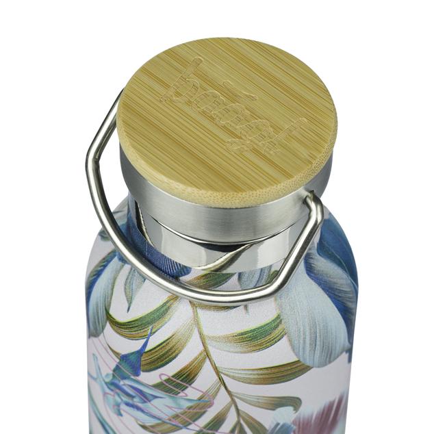 BAAGL Termofľaša s bambusovým viečkom Leafs, 500 ml