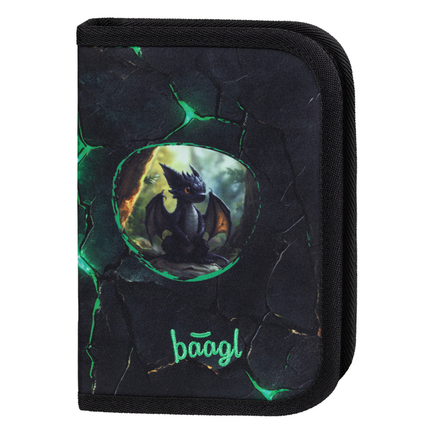 BAAGL SET 5 Zippy Draghi: cartella, astuccio, sacchetto, grembiule, portafoglio