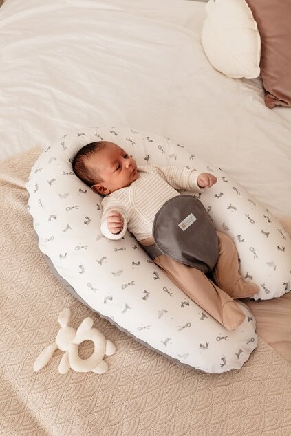 Cuscino gravidanza e allattamento Multirelax 3 in 1 Polycotton, Bunny