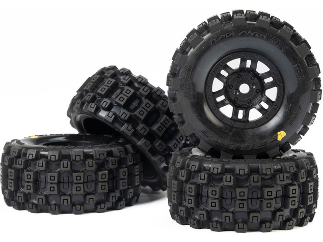 Pro-Line kolo 1:16, pneu Badlands MX, disk černý H12mm (4): Mojave Grom