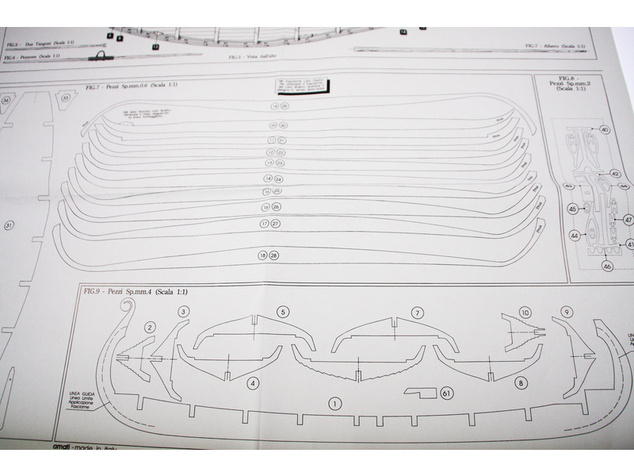AMATI Oseberg vikingská loď 1:50 kit