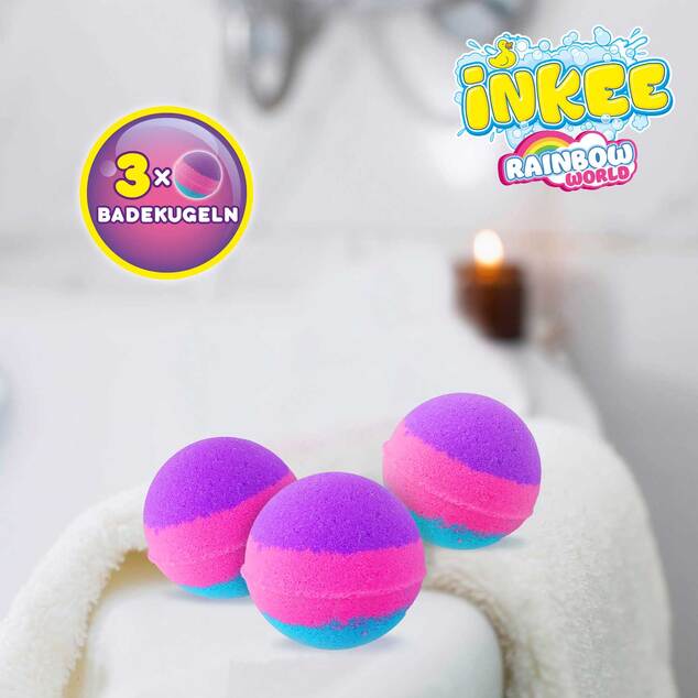 INKEE- Rainbow world 3x šumivá bomba