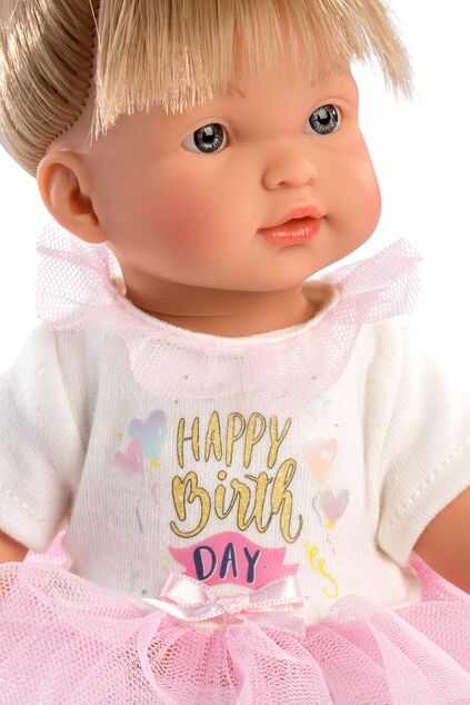 Llorens 28035 VALERIA - realistische Babypuppe mit Vollvinylkörper - 28 cm