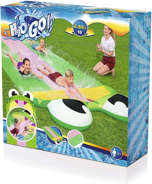 Bestway 52389 Vodná šmykľavka H2OGO Friendly Frog Slide 4.88m