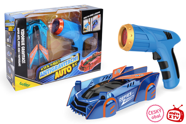 ROCK BUGGY Auto antigravitačné RC s laserom 15 cm modré