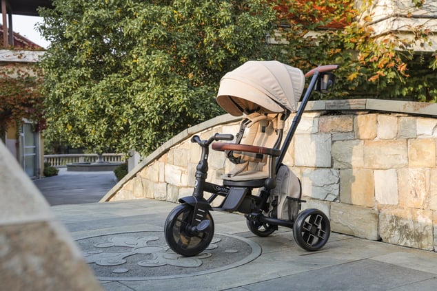 QPLAY Trojkolka Comfo Max Beige, 8 v 1, vek 10-72 mesiacov