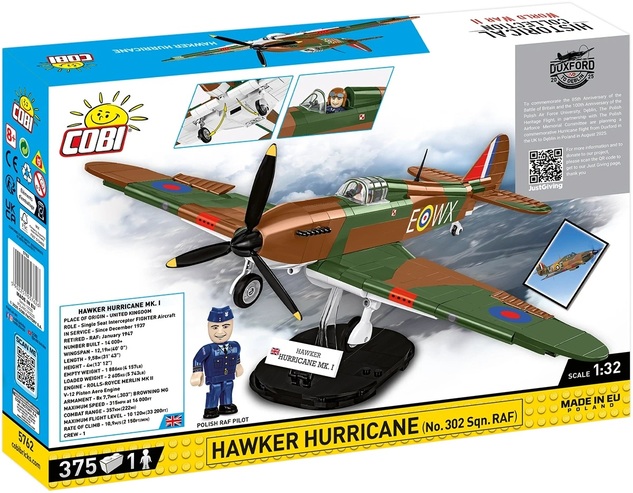 Cobi II WW Hawker Hurricane No 302 Sqn. RAF, 1:32, 373 k, 1 f