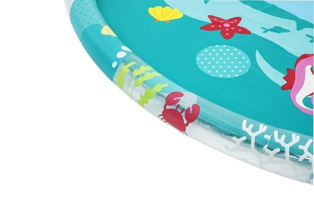 Bestway Piscina gonfiabile mondo marino, spruzzante, diametro 1,65 m