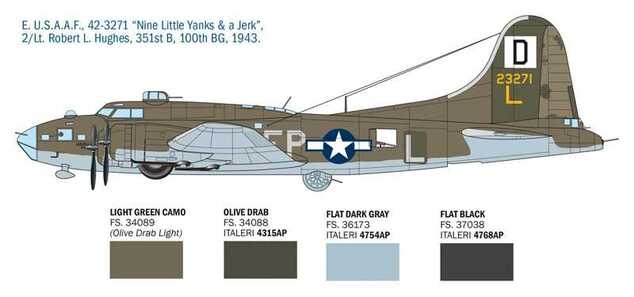 Model Kit letadlo 1487 - B-17F Flying Fortress (1:72)
