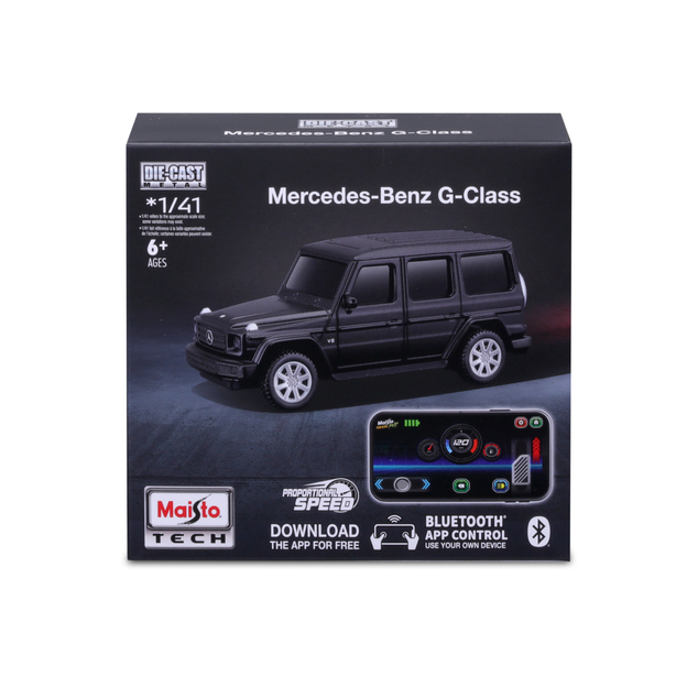 Maisto RC - DIE-CAST METAL so svetlami, Mercedes-Benz G-Class, 1:41, 2,4 GHz, USB, XTR, Bl