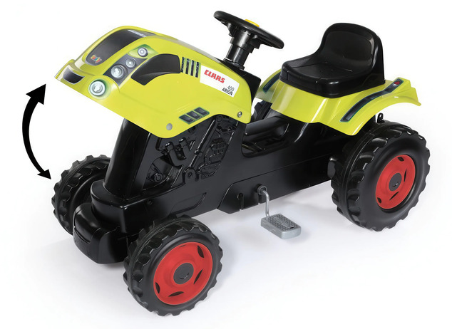 Smoby Šliapací traktor CLAAS zelený s vozíkom