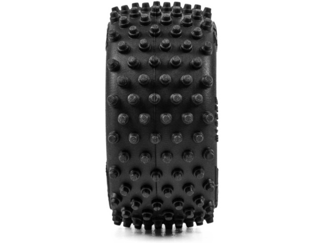Pro-Line ruota con pneumatico Edge anteriore / Step Pin posteriore, disco giallo, Hex 7mm (4): Losi 