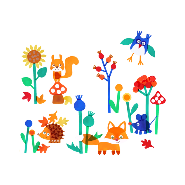 Haba Set creativo Immagine da finestra Ciao, animali del bosco!