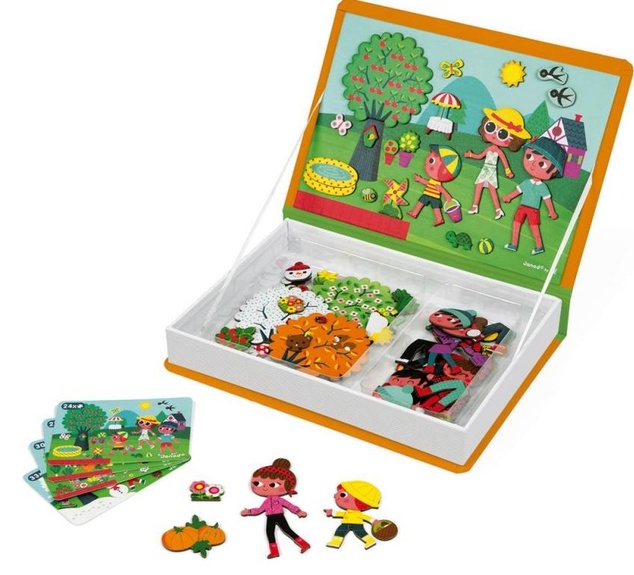 Janod Magnetibook Ročné obdobia Magnetická kniha pre deti