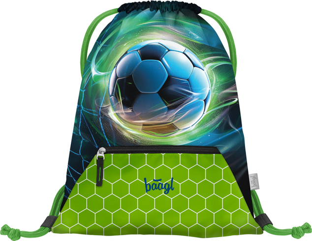 BAAGL SET 5 Airy Palla da Calcio: zaino, astuccio, sacchetto, grembiule, portafoglio