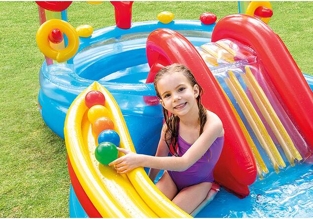 Bazénové hracie centrum INTEX 57453 s dúhou 297x193x135 cm