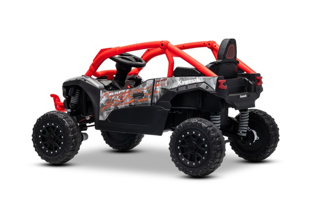 Elektrické autíčko Kawasaki TERYX KRX 1000 12V, červené, jednomiestne, odpružená zadná náp