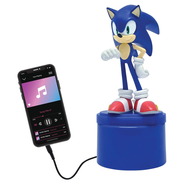 Nočné svetlo s reproduktorom Ježko Sonic