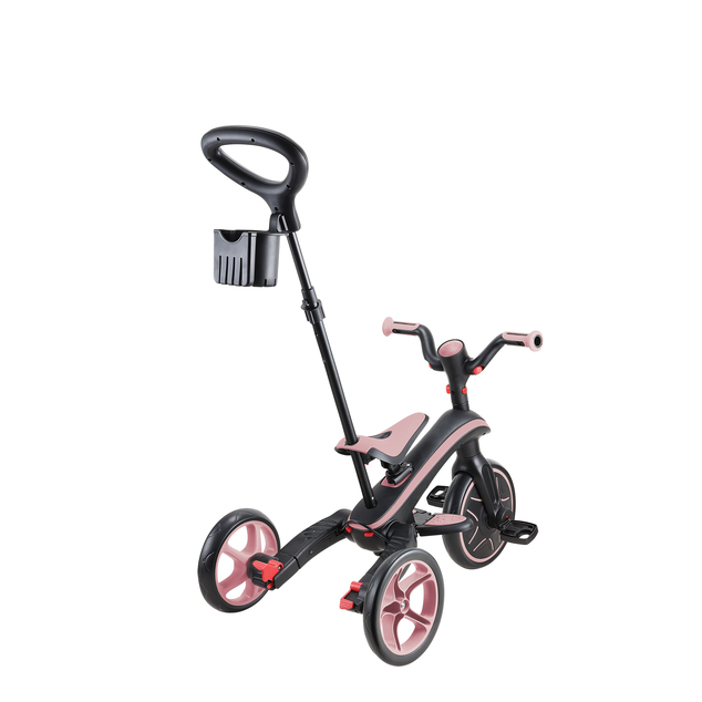 Globber detská trojkolka skladacia 4v1 - Deep Pastel Pink