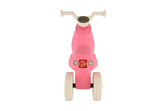 Bicicletta senza pedali Enduro Yupee rosa pastello piccola altezza del sedile 26cm capacità fino a 2