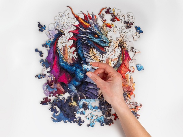 RECENTTOYS Drevené puzzle - Drak