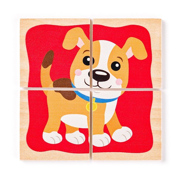 Woody Minipuzzle - Zvieratká