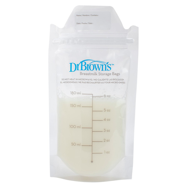 DR.BROWN'S Vrecká na uskladnenie materského mlieka 180 ml 25ks