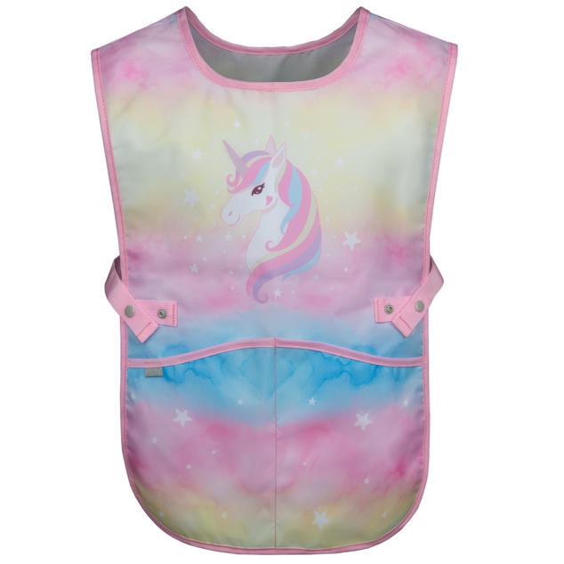 BAAGL SET 5 Airy Rainbow Unicorn: zaino, astuccio, sacca, grembiule, portafoglio