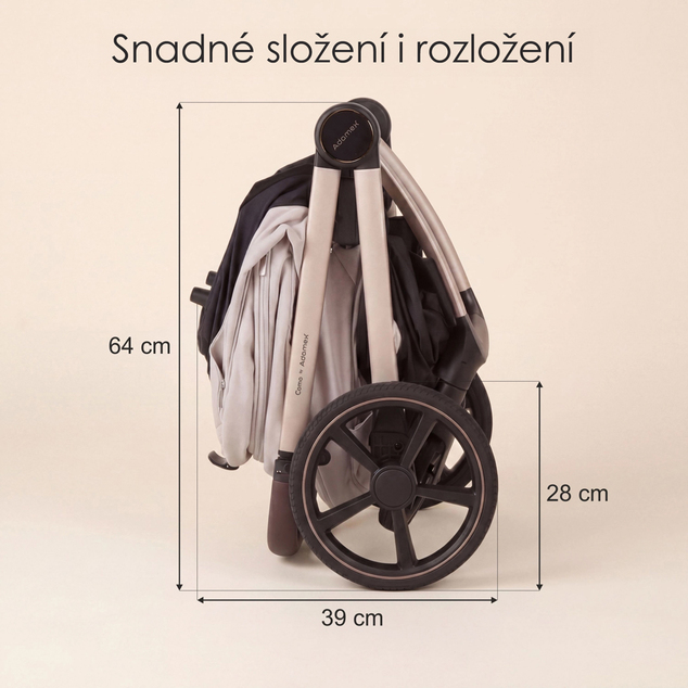 ADAMEX Kočík kombinovaný Como Natura Beige