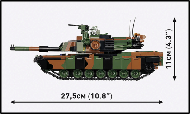 Cobi Forțele Armate M1A2 Abrams SEPv3, 1:35, 1065 p, 1 f