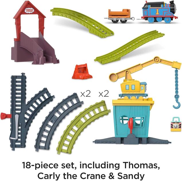 Mattel Fisher Price vláčikový set so žeriavom a motorovou mašinkou