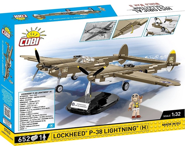 Cobi Americké stíhacie-bombardovacie lietadlo Lockheed P-38 Lightning H COBI 5763 - World